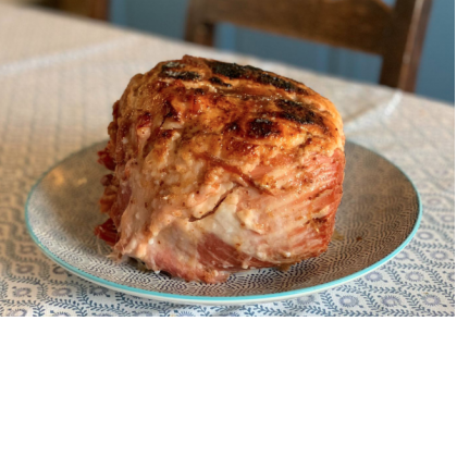 Fig and Mustard and Marmalade Glazed Ham